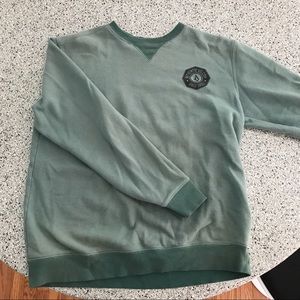 Green Long Sleeve Crew Neck